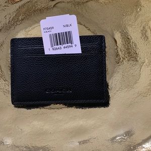Coach wallet with money clip. NWT